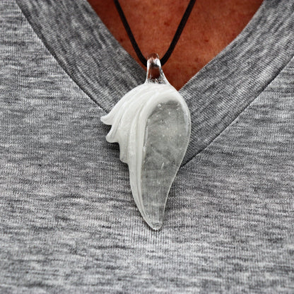 Heavenly Angel Wing Memorial Pendant Loss of Loved One Memorial Gift Necklaces for Ashes Memorial Keepsake Keepsake Cremation Jewelry