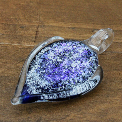 Shimmering Teardrop Simple Glass Memorial Pendant Art Memorial Urn Necklace Ashes Holder Teardrop Cremation Jewelry Glass Keepsake Pendant