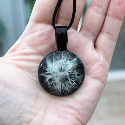 Memorial Pendant "Energy Burst" Cremation Necklace Handmade Jewelry Keepsake Cremation Ash Pet Memorial Ashes into Glass Pendant