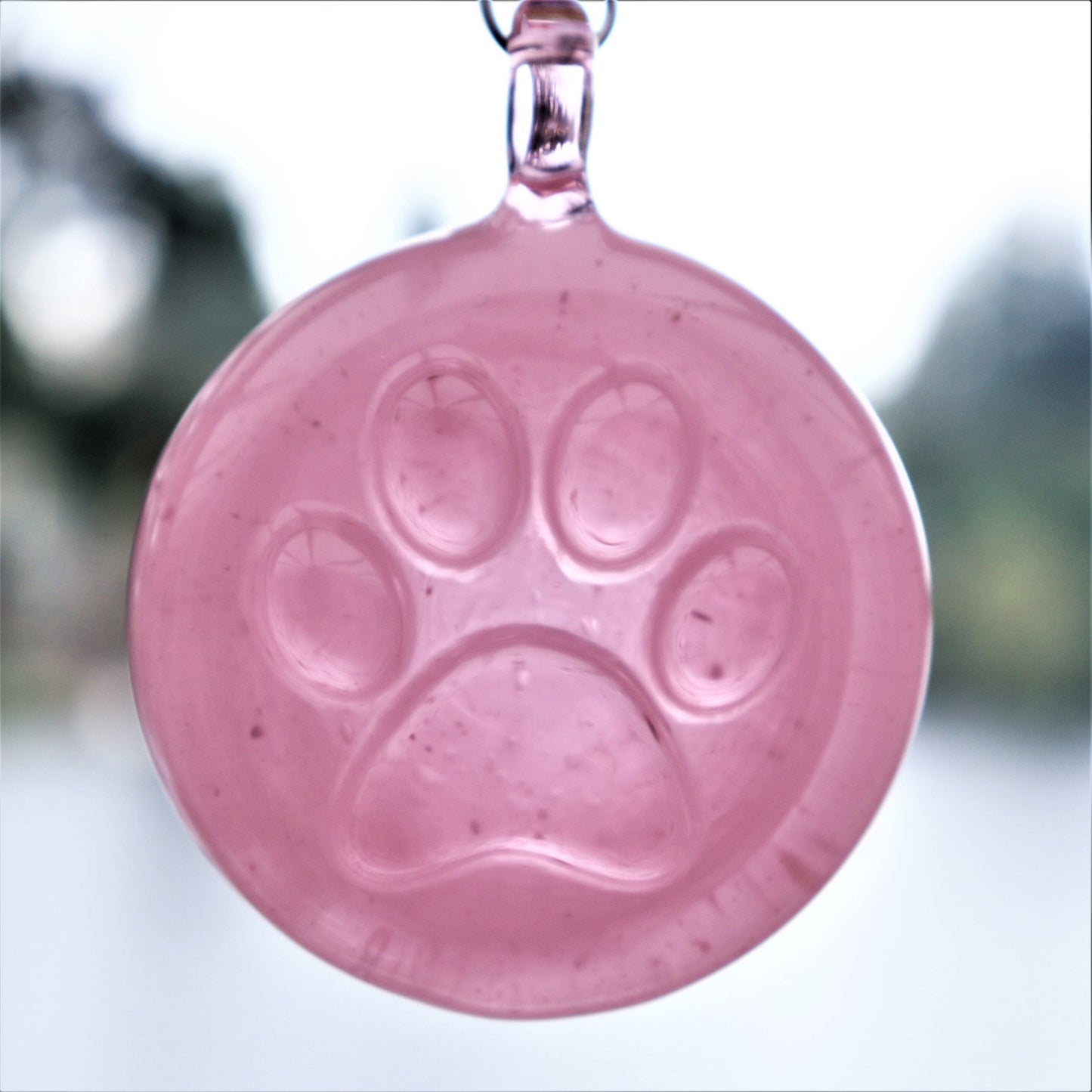 Paw Print Glass Memorial Ornament Memorial Glass Art Pet Loss Memorial Keepsake Rainbow Bridge Pet Remembrance Starry Night Glass Art