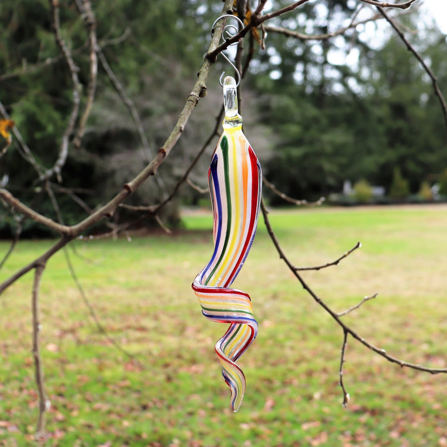 Rainbow Bridge Ribbon Ornament Pet Memorial Ornament Sun Catcher Christmas Ornament for the Loss of a Pet Urn for Ashes Ornaments