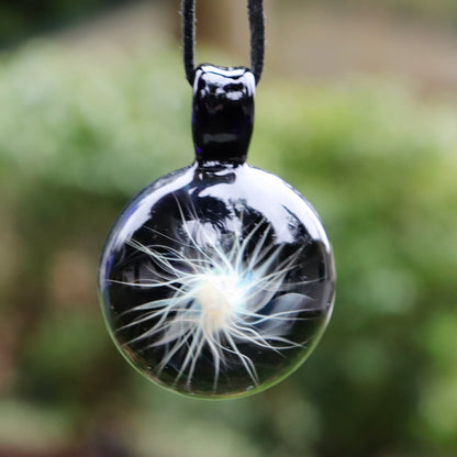 Memorial Pendant "Energy Burst" Cremation Necklace Handmade Jewelry Keepsake Cremation Ash Pet Memorial Ashes into Glass Pendant