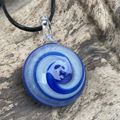 Glass Memorial Pendant "Celestial Sky" Glow in the Dark Glowing Celestial Memorial Pendant Handmade Glass Pendant Keepsake Memorial Arts