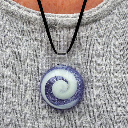 Glass Memorial Pendant "Celestial Sky" Glow in the Dark Glowing Celestial Memorial Pendant Handmade Glass Pendant Keepsake Memorial Arts